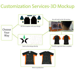 Ystar Groothandel Sneldrogend Voetbalshirt Set Met Diep Diy Design En Geborduurd Logo Voetbalshirt Set - Product Image 4