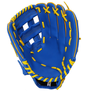 Blue Synthetic Insulated <b>Baseball</b> Glove H-Web Left-handed Full Finger Hook and Loop Closure Adult Non-Slip Catcher - Product Image 1
