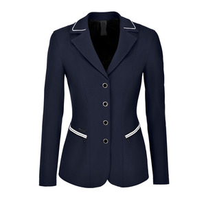 Veste d'équitation pour femmes de haute qualité, tissu extensible et respirant, blazer de compétition pour tournoi d'équitation - Product Image 1