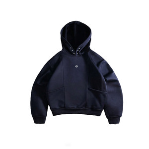Factory Wholesale Cotton Fleece <b>Studs</b> Detail Hoodie <b>for</b> <b>Men</b> Heavyweight Pullover <b>Men's</b> Hoodies Streetwear Custom OEM Low MOQ - Product Image 1