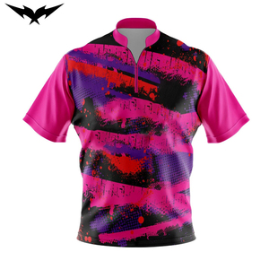 Wholesale Mens <b>Bowling</b> Shirt High Quality Quick Dry Design Custom Sublimation <b>Bowling</b> Jerseys Wholesale Quarter Zipper - Product Image 3
