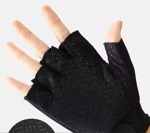 Guantes Tácticos de Medio Dedo para Montañismo, Caza y Protección, con Logotipo Personalizado, Color Personalizado, de Cuero Genuino de Pakistán - Product Image 3