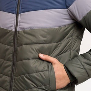 2026 Wholesale Cotton Filled Padded Outdoor Wear Bubble Jacket For Men High Quality Thickened Stand Collar Zip Up Men's Jackets - Product Image 2