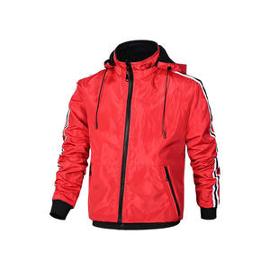 Chaqueta Bomber para Hombre, Reversible, Cortavientos, con Capucha, Corte Ajustado, Informal, para Negocios, Ropa Exterior Masculina - Product Image 1