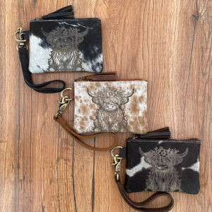 เคสใส่เหรียญ ATM สำหรับผู้หญิงกระเป๋าหนังวัวแท้มีพู่ห้อยแบบเลเซอร์สำหรับเทศกาลคริสต์มาสสินค้าใหม่ - Product Image 3