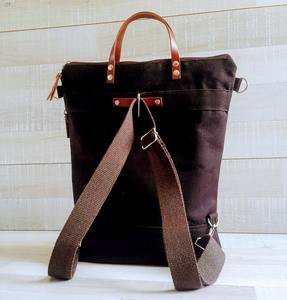 Mochila de Lona y Cuero, Moderna, para Viajes y Portátil, Venta al Por Mayor, Fabricante OEM, LCB-0060 - Product Image 3