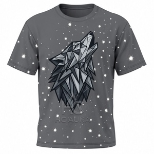 T-shirt pour homme de qualité supérieure, nouvelle arrivée, durable, premium, imprimé étoiles de la galaxie, surdimensionné, graphique cosmique, manches courtes, streetwear - Product Image 1