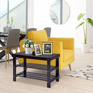 Panca Portascarpe in Bambù a 3 Ripiani per Ingresso - Product Image 2