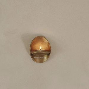 Porte-bougie mural portable en aluminium coulé recyclé, étanche, pour bougies votives, éclairage mural, Noël, écologique - Product Image 5