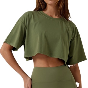 2023 yoga vêtements de sport actifs femmes pull chemise Fitness entraînement femmes t-shirts - Product Image 1