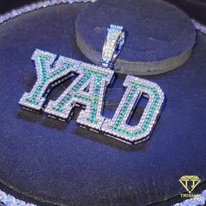 <b>Iced</b> <b>Out</b> YAD Letter Pendant Moissanite Diamond Tennis <b>Chain</b> Hip Hop Jewelry Streetwear Gift - Product Image 6