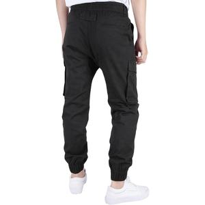 Texte imprimé personnalisé Pantalon de jogging cargo pour homme Coupe décontractée avec genoux renforcés pour le travail en plein air - Product Image 2