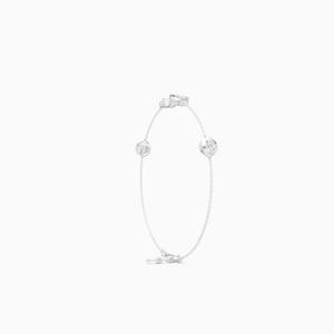 Sophisticated 0.36 Ct Lab Grown Diamond <b>Infinity</b> Shape Box Chain <b>Bracelet</b> In 9K Yellow White And Rose Gold - Product Image 3