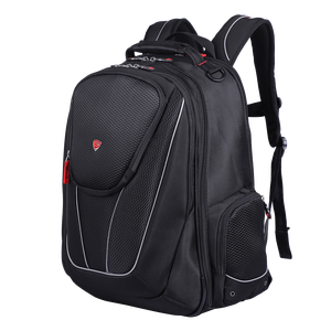 Solid Minimalist Design Antibacterial Office Stylish Unisex Polyester <b>Laptop</b> <b>Backpack</b> USB Zipper Closure Foam Cushion Belt - Product Image 5