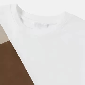 T-shirts pour hommes de haute qualité en mélange polyester/coton tricoté, coupe oversize, avec impression de logo personnalisée sur le devant, style sportif, prix de gros - Product Image 2