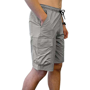 Shorts cargo pour hommes très demandés, taille élastique, style vintage, décontractés, séchage rapide, tissu respirant et doux pour les activités de plein air et le quotidien - Product Image 2
