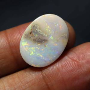 Ópalo Natural Australiano de 9 Quilates, Gema Suelta de Ópalo Coober Pedy Sólido, Cristal de Ópalo Multifuego Hecho a Mano para Joyería - Product Image 4