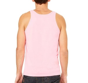Camiseta sin mangas rosa para hombre, chaleco deportivo de algodón transpirable, ropa de gimnasio, camiseta sin mangas suave, camisetas sin mangas al por mayor, ropa deportiva informal de verano - Product Image 2