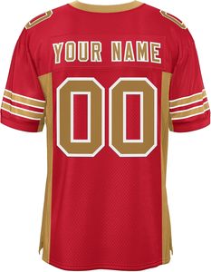 Maillot de football américain en tissu anti-humidité, impression haute résolution, nom et numéro d'équipe personnalisés, fournisseur d'équipements de performance - Product Image 2