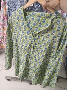 Chemisier élégant vintage à imprimé étoiles pour femme, en satin et coton, à manches longues, idéal pour les fêtes, tendance estivale, décontracté et à la mode - Product Image 4