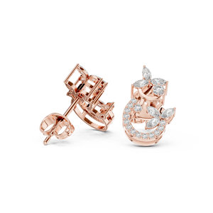 Statement Fine Fashion Jewelry 925 <b>Sterling</b> <b>Silver</b> <b>Women</b> Female Moissanite Hoops <b>Earrings</b> - Product Image 2