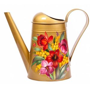 Arrosoir en métal robuste pour une utilisation longue durée en jardinage, avec une poignée confortable et un débit d'eau fluide - Product Image 5