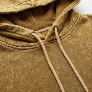 New Arrival Men's Acid Wash <b>Tracksuit</b> Classic Style Customizable Heavyweight Flare Stacked Design Logo Customized Color - Product Image 4