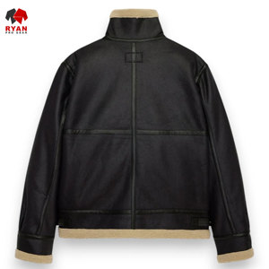 Chaqueta de Cuero con Cierre de Cremallera y Diseño Personalizado Ryan Pro Gear, Tejido Cómodo con Logotipo Personalizado - Product Image 6