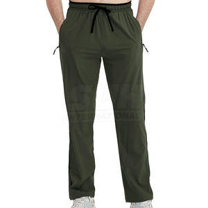 กางเกงขายาวผู้ชายทรงตรงสไตล์ลำลอง ผ้าฝ้าย 100% ระบายอากาศได้ดี ดีไซน์เฉพาะตัว รับผลิตตามแบบ สำหรับขายออนไลน์ - Product Image 5