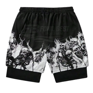 Pantalones Cortos Deportivos Profesionales para Hombre, de Secado Rápido, 100% Algodón, Cintura Elástica, Diseño Personalizado, Servicio OEM - Product Image 2