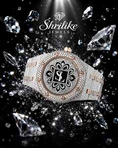 Montre haut de gamme sertie de moissanite |   Chronographe personnalisé Hip Hop |   Montre unisexe de luxe, mouvement à quartz, diamètre du boîtier 42 mm - Product Image 2