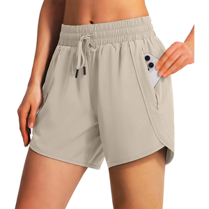 Shorts de Verano para Mujer, Cintura Alta, Transpirables, Ligeros, Cómodos, Casuales, para Viajes y Actividades al Aire Libre, 100% Algodón, Secado Rápido - Product Image 1