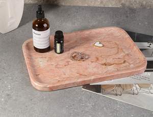 Plateau de salle de bain décoratif en marbre - Product Image 4