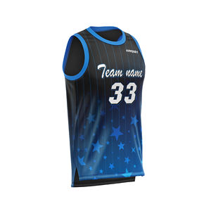 Camiseta de Baloncesto Personalizada con Estampado de Estrellas de Vietnam, Juvenil, Retro, Sin Mangas, Transpirable, Elástica en Cuatro Direcciones, de Secado Rápido, Sublimación sin Costuras - Product Image 2