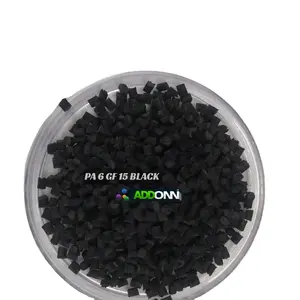 NYLON di plastica rinforzata 6 materie prime poliammide 6 vetro riempito 15 pellet di plastica PA 6 GF 15% composto nero