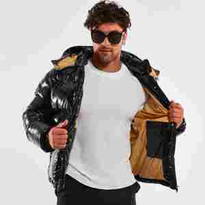 Veste matelassée personnalisée avec logo, nouveau design, en coton, doudoune rembourrée pour l'hiver, en polyester, pour homme, pour l'extérieur - Product Image 4