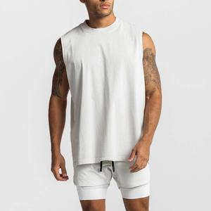 Débardeur de sport pour homme, personnalisé, à séchage rapide, en polyester/coton tricoté, respirant, écologique, pour le cyclisme, la course à pied et le marathon - Product Image 2
