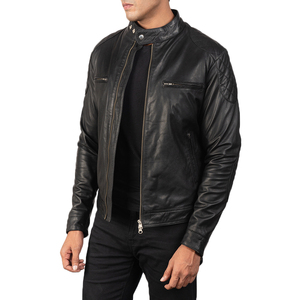 Custom <b>Men's</b> <b>Leather</b> <b>Jacket</b> High Quality Unique Personalized Biker <b>Jacket</b> Medium Length Thin Thickness <b>jacket</b> for <b>men</b> - Product Image 6