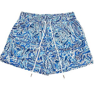 Shorts de sport pour hommes à rayures latérales et motif étoiles, avec fermeture éclair et cordon de serrage, séchage rapide, respirant, taille élastique, tenue décontractée 2026 - Product Image 5