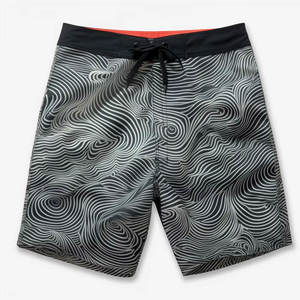 2025 Wholesale Men's 100% Cotton <b>Board</b> <b>Shorts</b> <b>Swim</b> <b>Trunks</b> Mid Waist Drawstring Breathable Windproof Quick Dry Eco-Friendly - Product Image 5