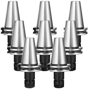 Portaherramientas CAT40 ER16 Collet Chuck Set 8 piezas 70mm de longitud CNC máquina de grabado torno de fresado (CAT40 ER16 70mm) - Product Image 1