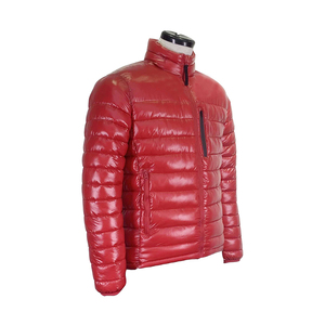 Vestes matelassées coupe-vent pour hommes, couleur rouge, avec capuche, vêtements de mode, veste matelassée chauffante avec service OEM - Product Image 3