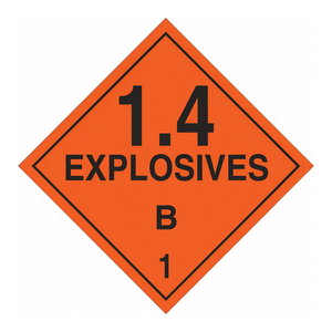 Señal de Seguridad Brady Explosives B-1 para Áreas de Riesgo Industriales y de Laboratorio - Product Image 3