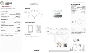 Diamante Cultivado en Laboratorio CVD, Corte Esmeralda, 3.00 Quilates, con Certificado IGI, Color Rosa Intenso, Claridad VVS2, para Anillo de Compromiso Personalizado - Product Image 2