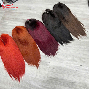Hot Selling Bone Straight Bob <b>Wig</b> Colored Human Hair Extensions Middle Part Super Double Drawn 8-12 Inch ready to ship - Product Image 5