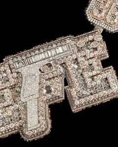 Pendentif Personnalisé en Argent 925 avec Design 3D, Breloque Fine, Bijou de Rappeur, Diamant Moissanite, Lettre Nom Personnalisée – Grande Vente - Product Image 5