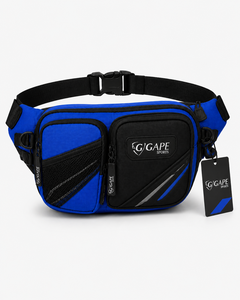 Sac banane unisexe bleu en nylon, léger, durable, résistant à l'eau, avec fermeture éclair et sangle réglable – Idéal pour le sport et les activités de plein air – Nouvelle collection très demandée - Product Image 1