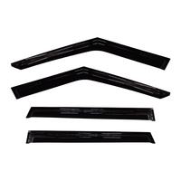 Hyundai Palisade 2026-ON Pare-vent transparent noir en acrylique Slimline GCS HY1196, lot de 4, pour vitres de voiture, protection et décoration