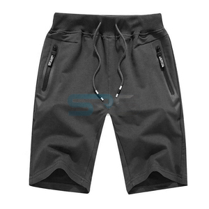Quick Dry Breathable Solid Cargo Shorts Knitted High Street Style Men's Shorts Heavy Duty Polyester/Cotton - Product Image 1
