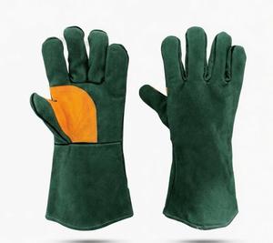 Cowhide Leather <b>Welding</b> Gloves Breathable High Temperature Wear-resistant Outdoor Safety Gloves for Welders - Product Image 5